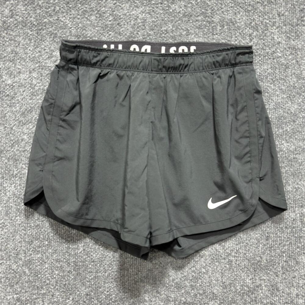 Nike Shorts Womens Small Black Dri-FIT Running 3.5" Lined Elastic Waist Athletic